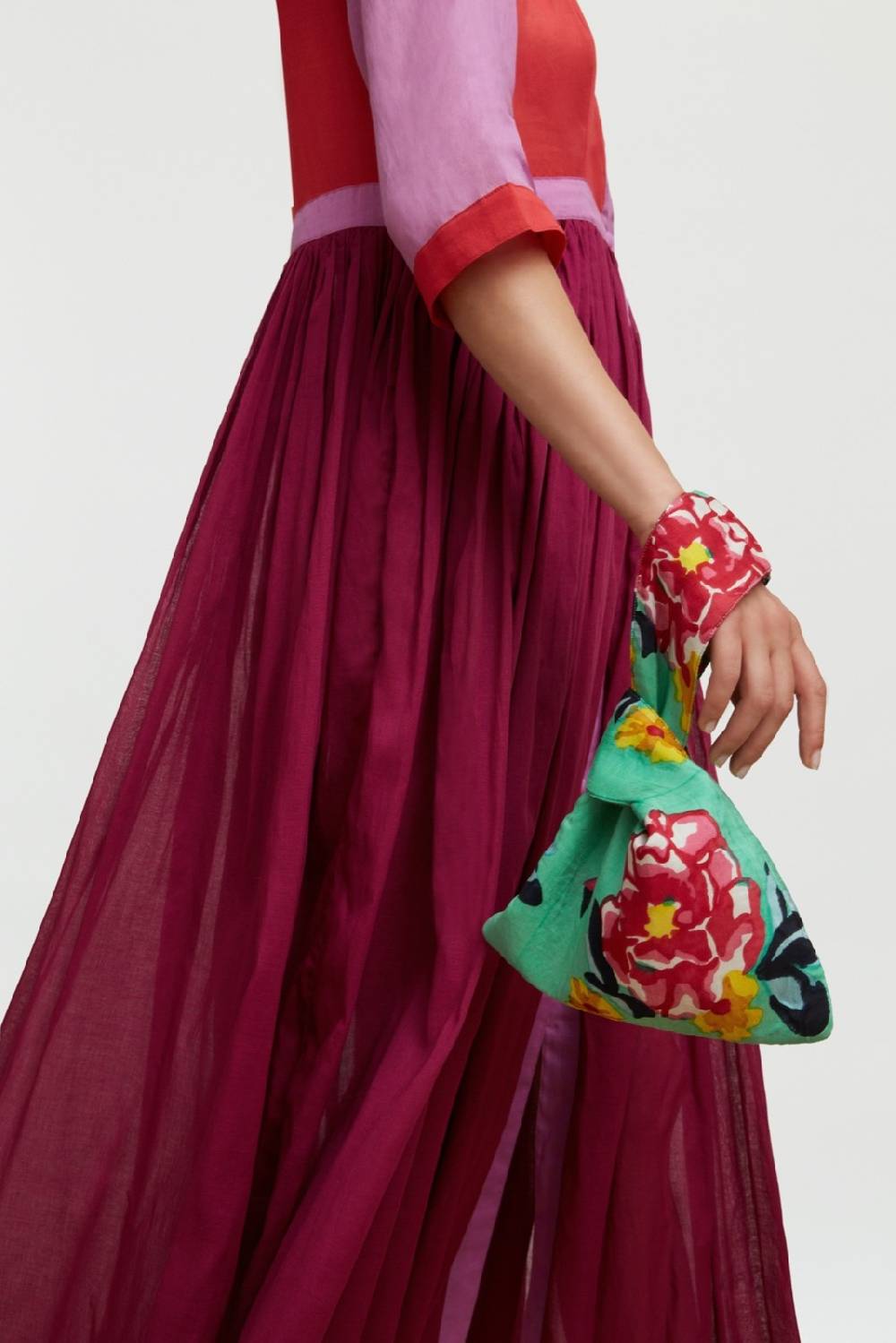 Lisa Corti borsa knot reversibile ramye aqua Pezzi Unici