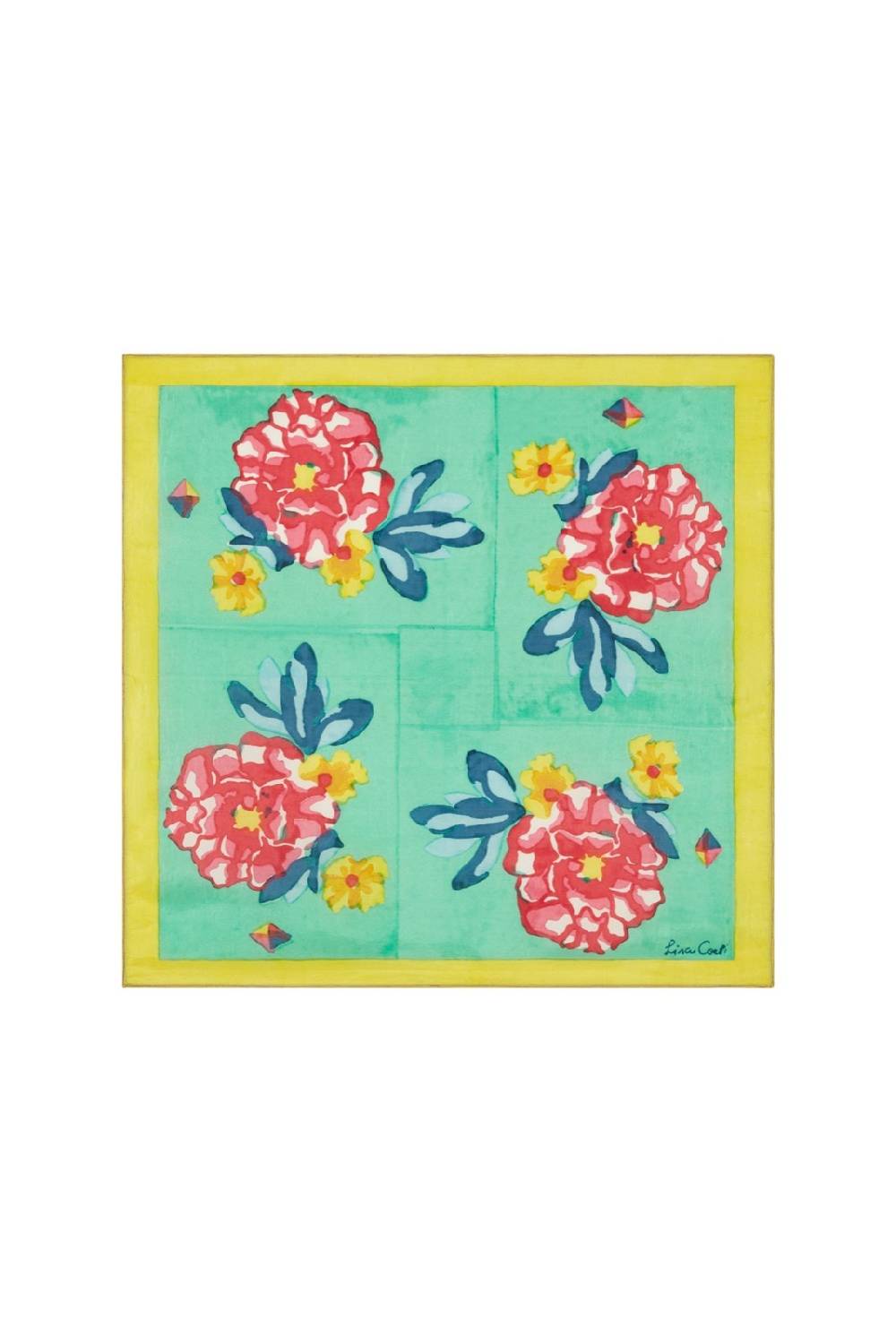 Lisa Corti pochette seta ramye aqua Soddisfazione Garantita