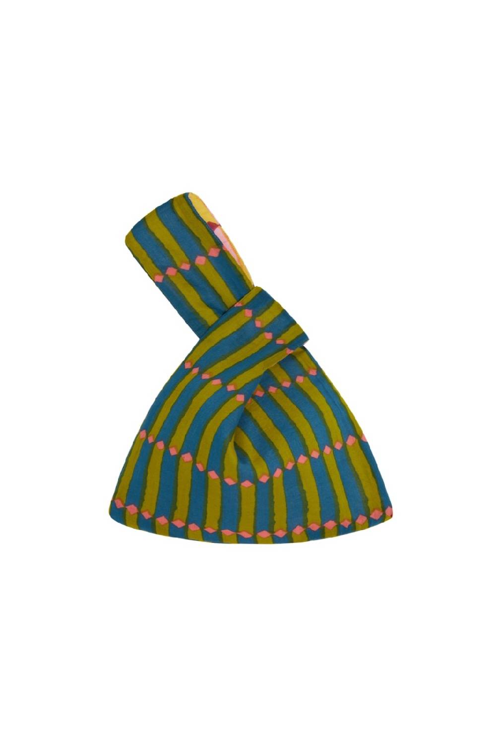 Lisa Corti reversibile borsa knot diamond stripes multicolor Qualità Garantita