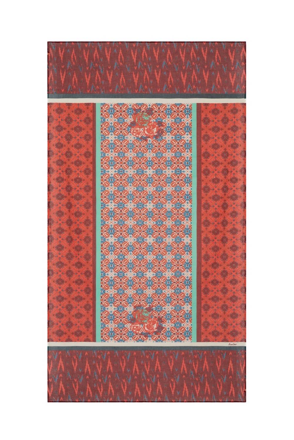 Lisa Corti pareo naga garden red Negozi Online