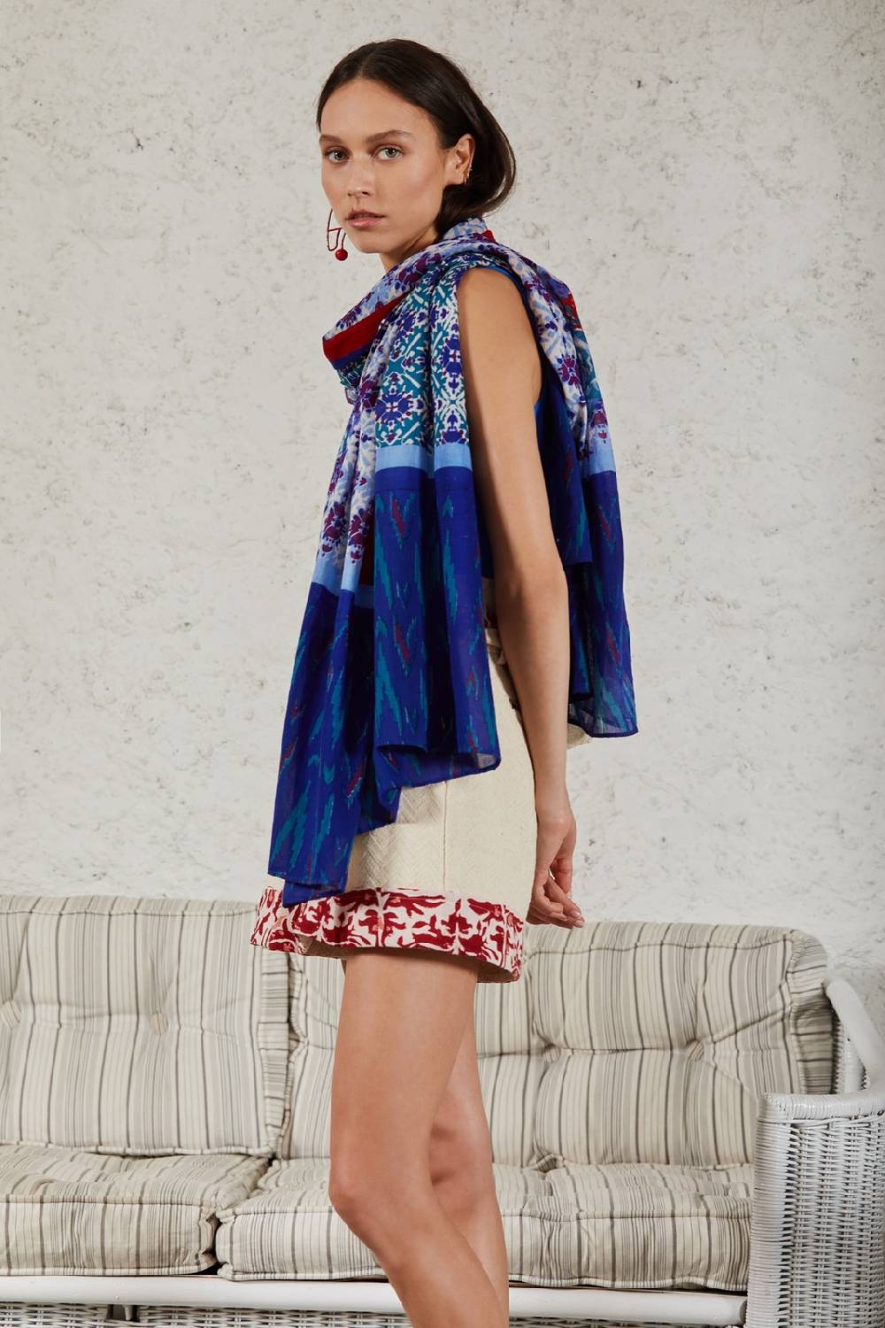 Lisa Corti pareo naga garden blue Promozione Limitata