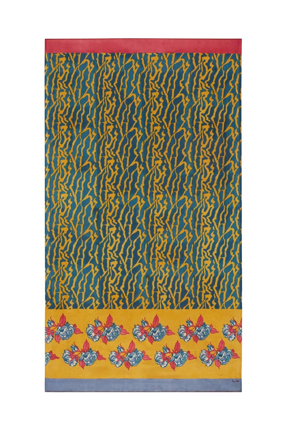Lisa Corti scialle seta 100x200cm butterfly wing orange Affare Del Giorno