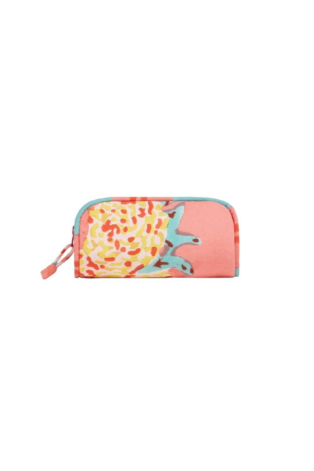 Lisa Corti goretta pouch big leopard flower old pink