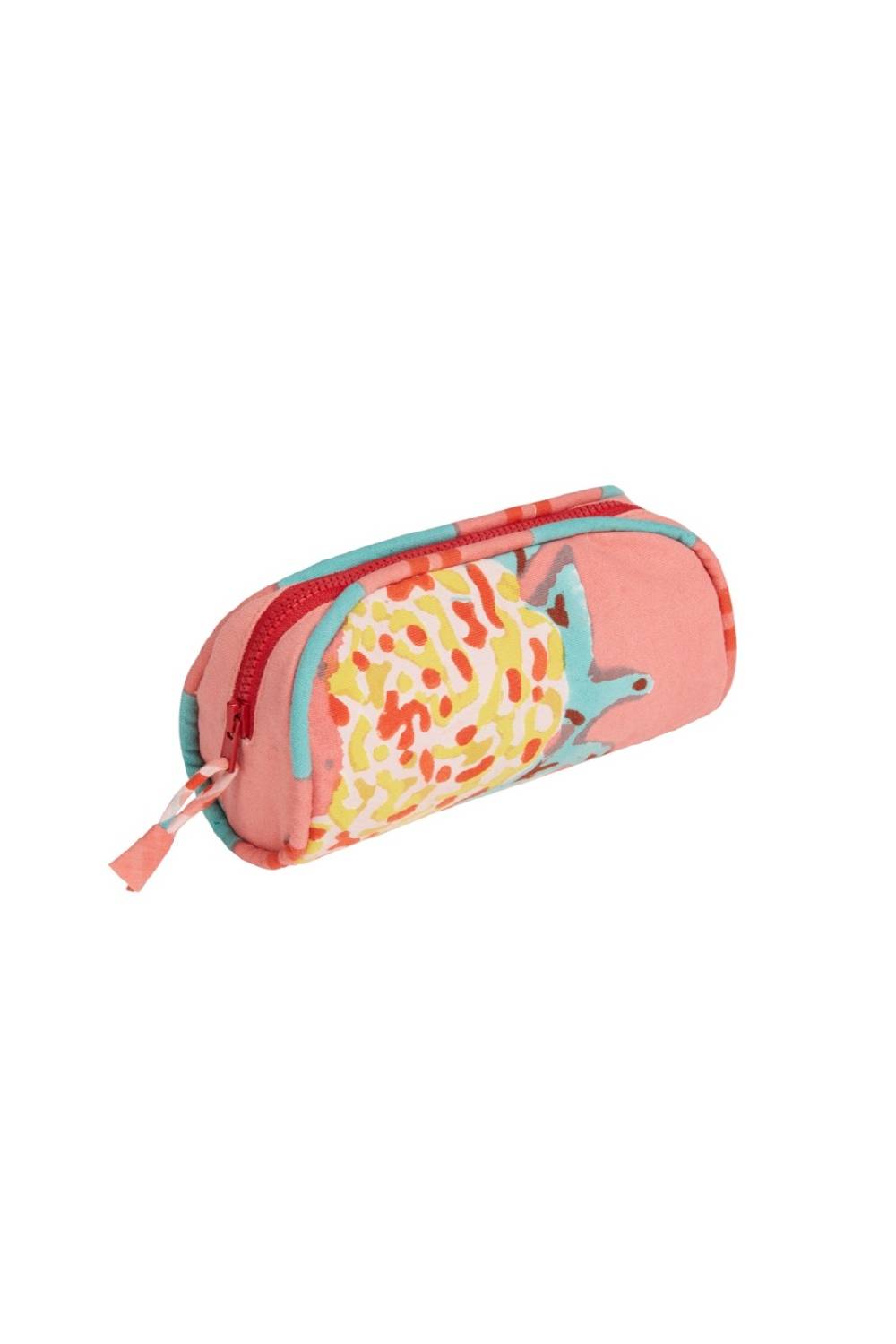 Lisa Corti goretta pouch big leopard flower old pink Prezzo Ridotto