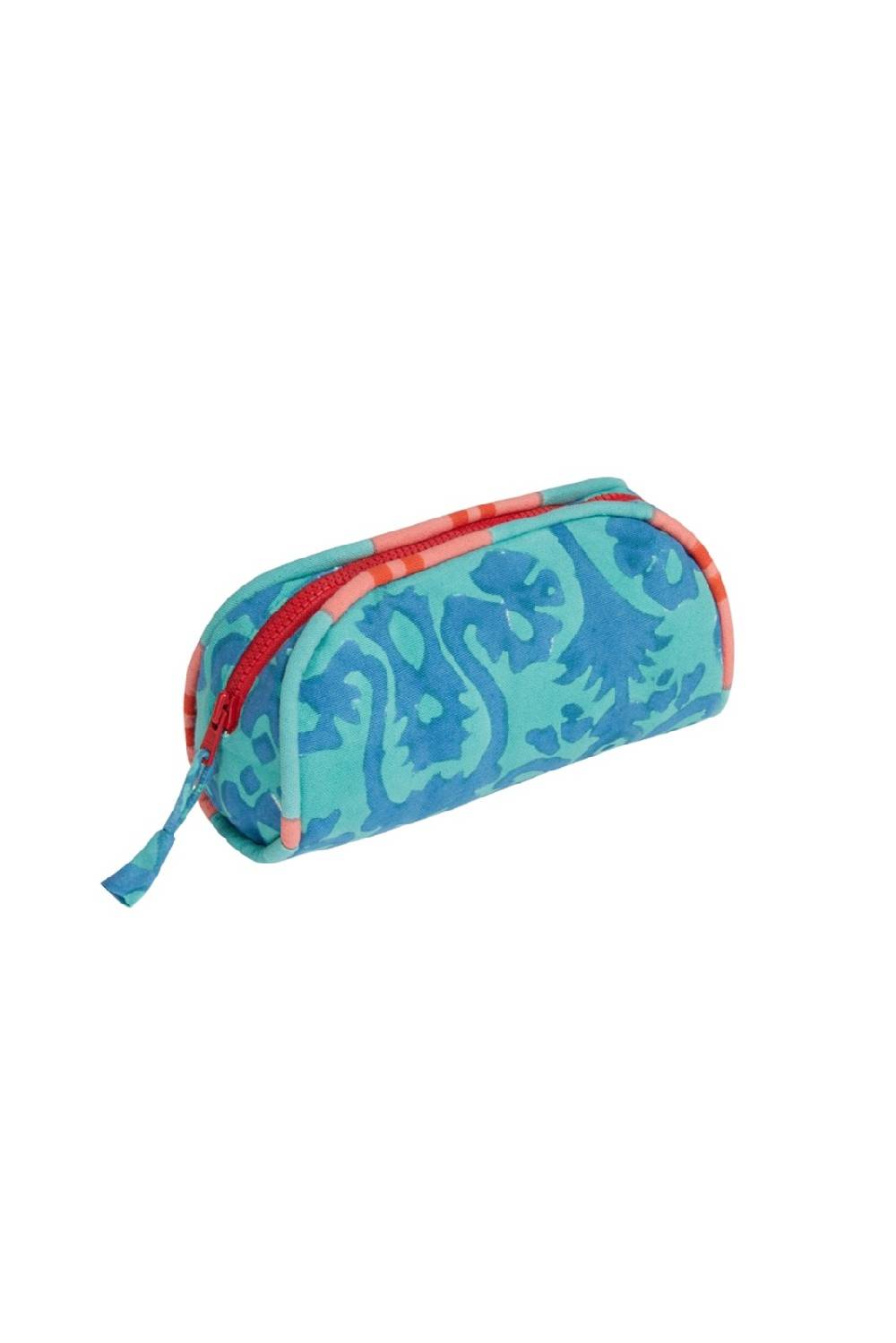 Lisa Corti goretta pouch small damask design blue In Saldo