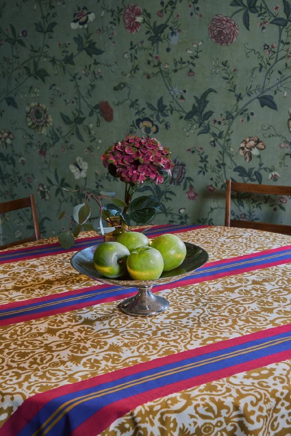 Lisa Corti telo cotone 180x270cm damask stripes chutney Shopping online