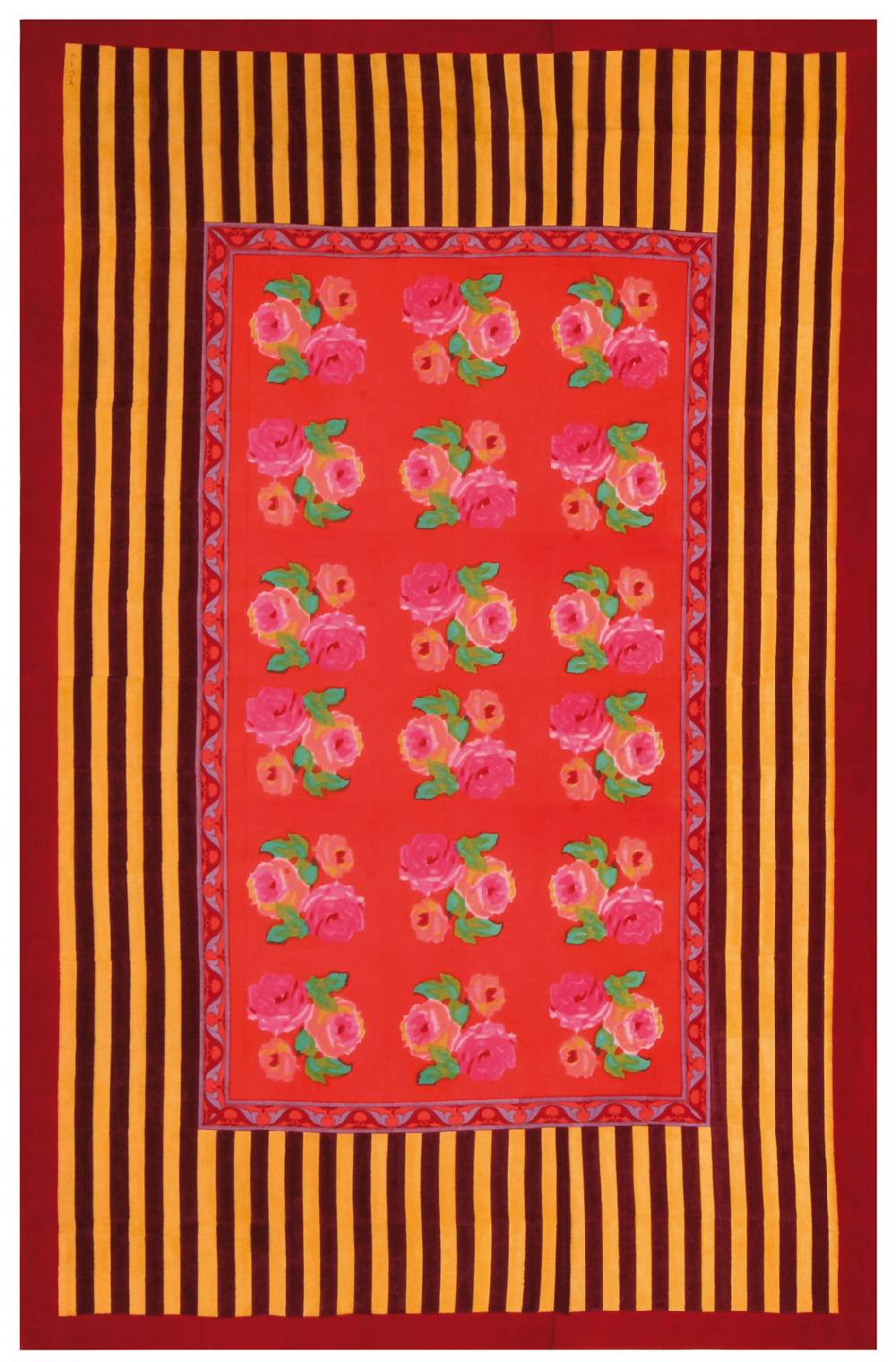 Lisa Corti telo cotone 220x350cm nizam red Latest fashion