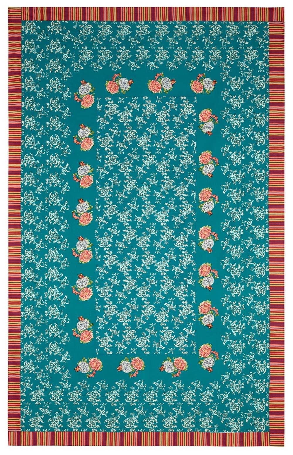 Lisa Corti telo cotone 220x350cm kandem queen green Offerte esclusive
