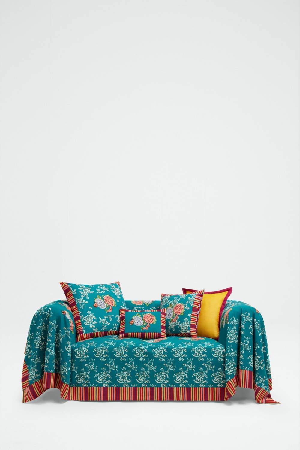 Lisa Corti telo cotone 220x350cm kandem queen green Offerte esclusive