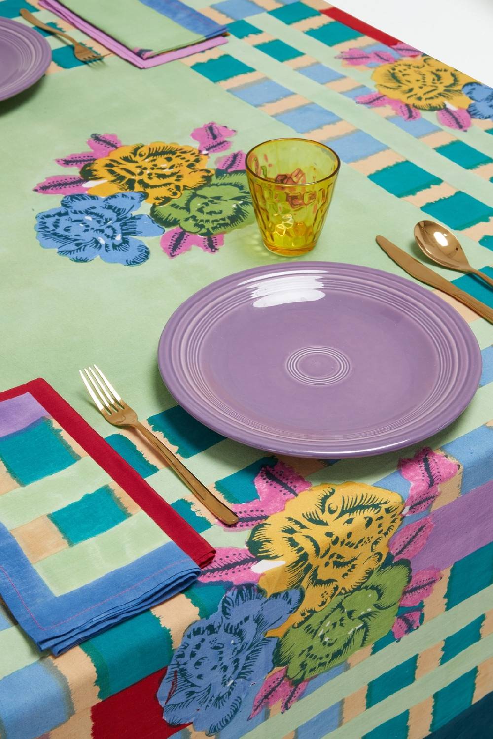 Lisa Corti telo cotone 220x220cm ankara aqua Sconti VIP