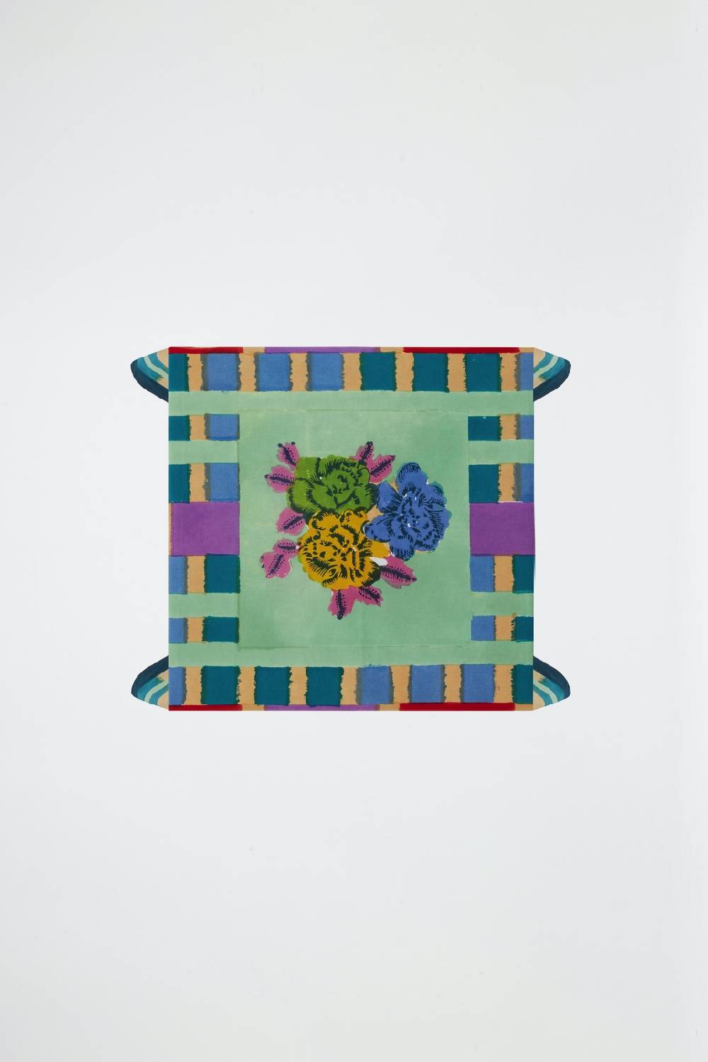Lisa Corti telo cotone 110x110cm ankara aqua Fino al 65% di sconto