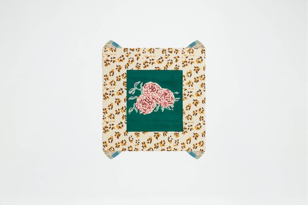 Lisa Corti telo cotone 110x110cm leopard stripes green Only for today