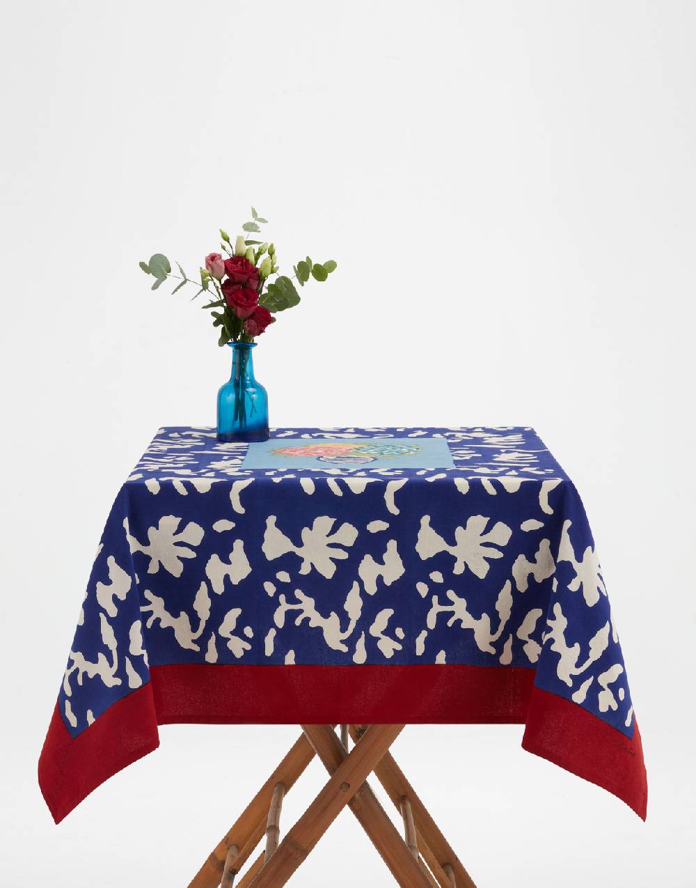 Lisa Corti telo cotone 110x110cm lisa corti x la minervetta blue pot sky Offerta speciale della fabbrica