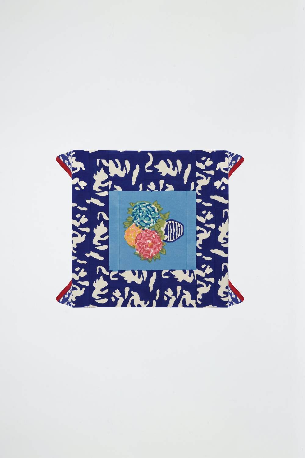 Lisa Corti telo cotone 110x110cm lisa corti x la minervetta blue pot sky Offerta speciale della fabbrica