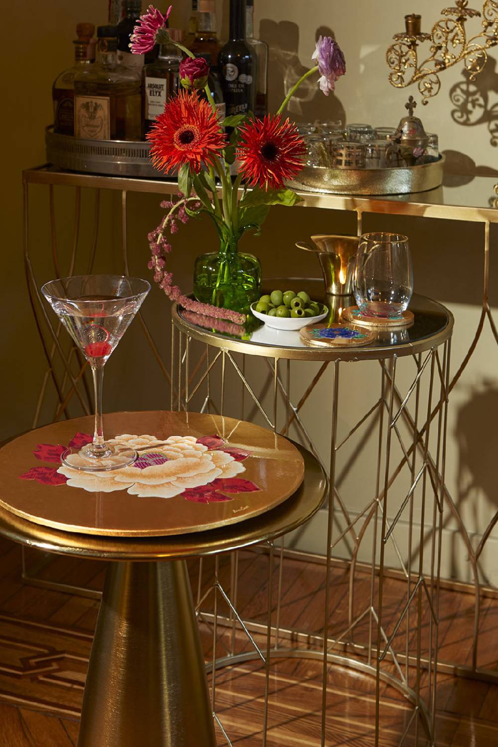 Lisa Corti sottobicchiere glory red In Linea