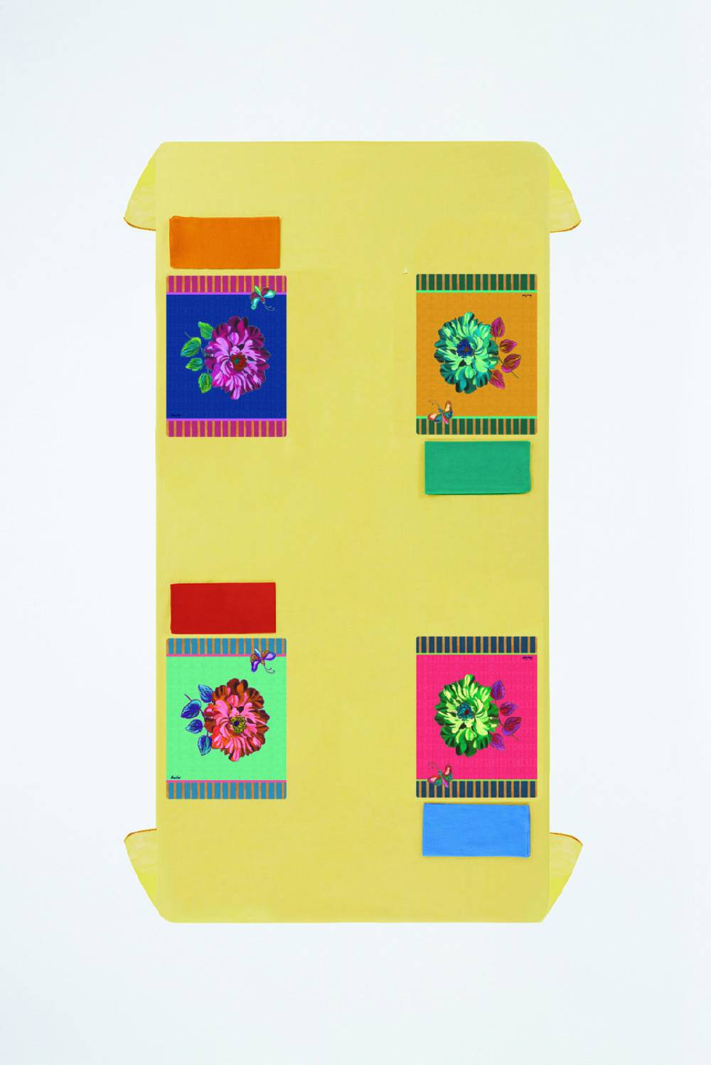 Lisa Corti tovaglietta rigida 30x40cm wild rose geranium Fino Al -60%