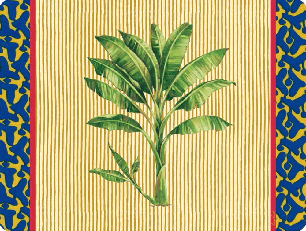 Lisa Corti tovaglietta rigida 30x40cm banano yellow In Vendita
