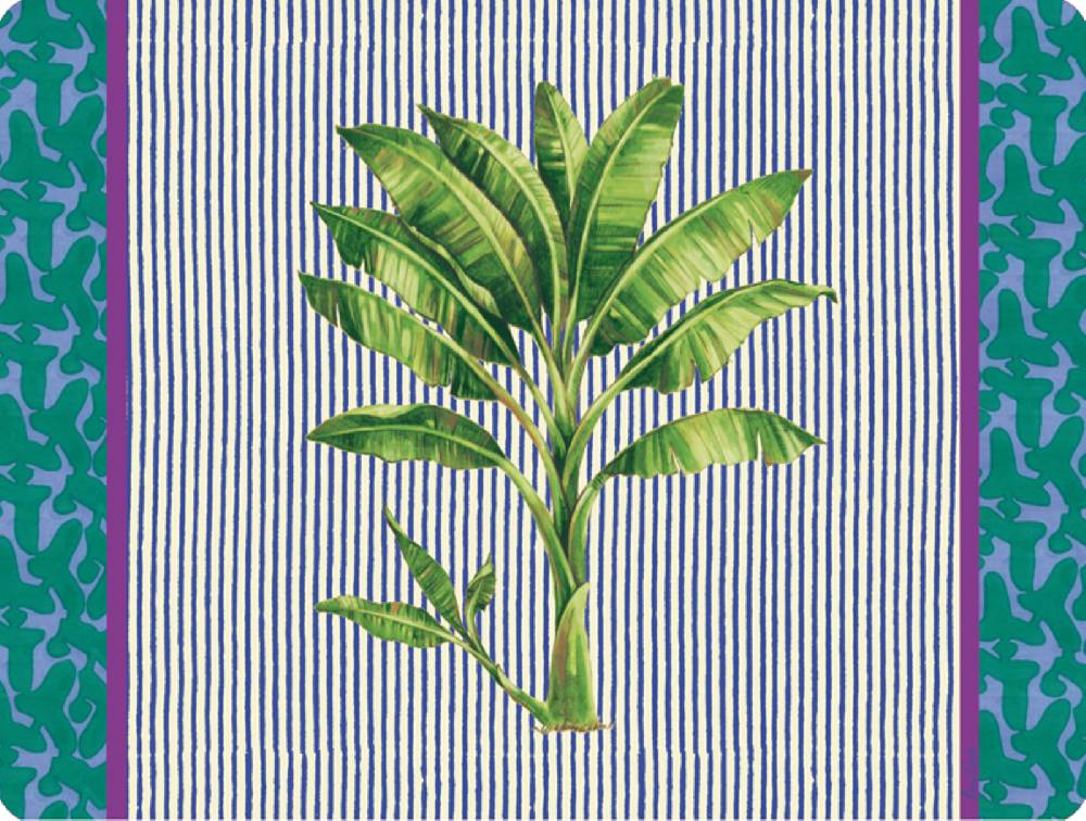 Lisa Corti tovaglietta rigida 30x40cm banano pervinch Saldi
