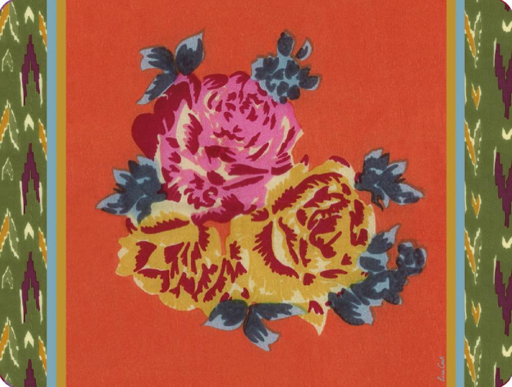 Lisa Corti tovaglietta rigida 30x40cm naga garden orange Vendita Economica