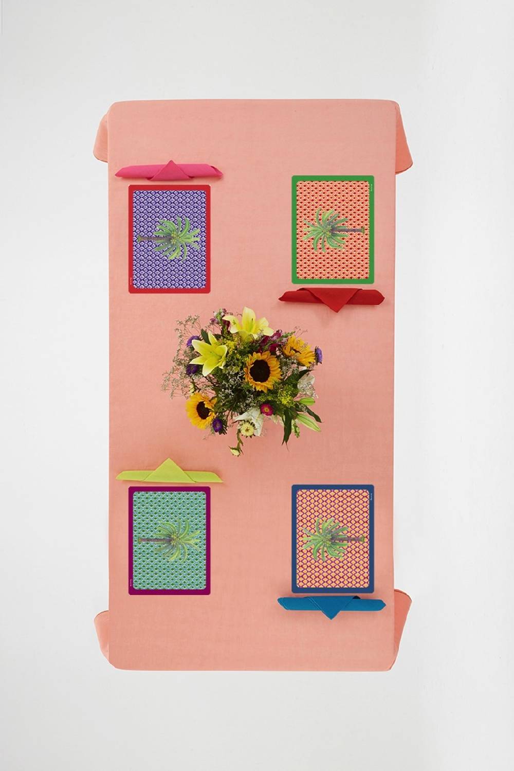 Lisa Corti tovaglietta rigida 30x40cm hima palma pervinch Moda