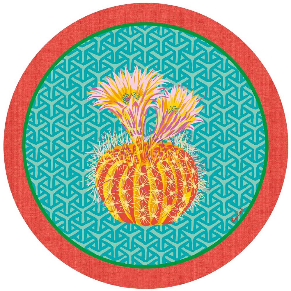 Lisa Corti tovaglietta rigida 39cm cactus veronese