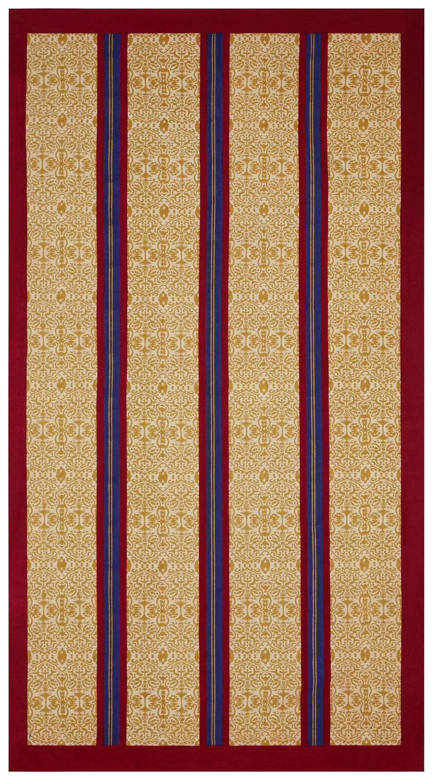 Lisa Corti telo cotone 180x350cm damask stripes chutney Sconti VIP