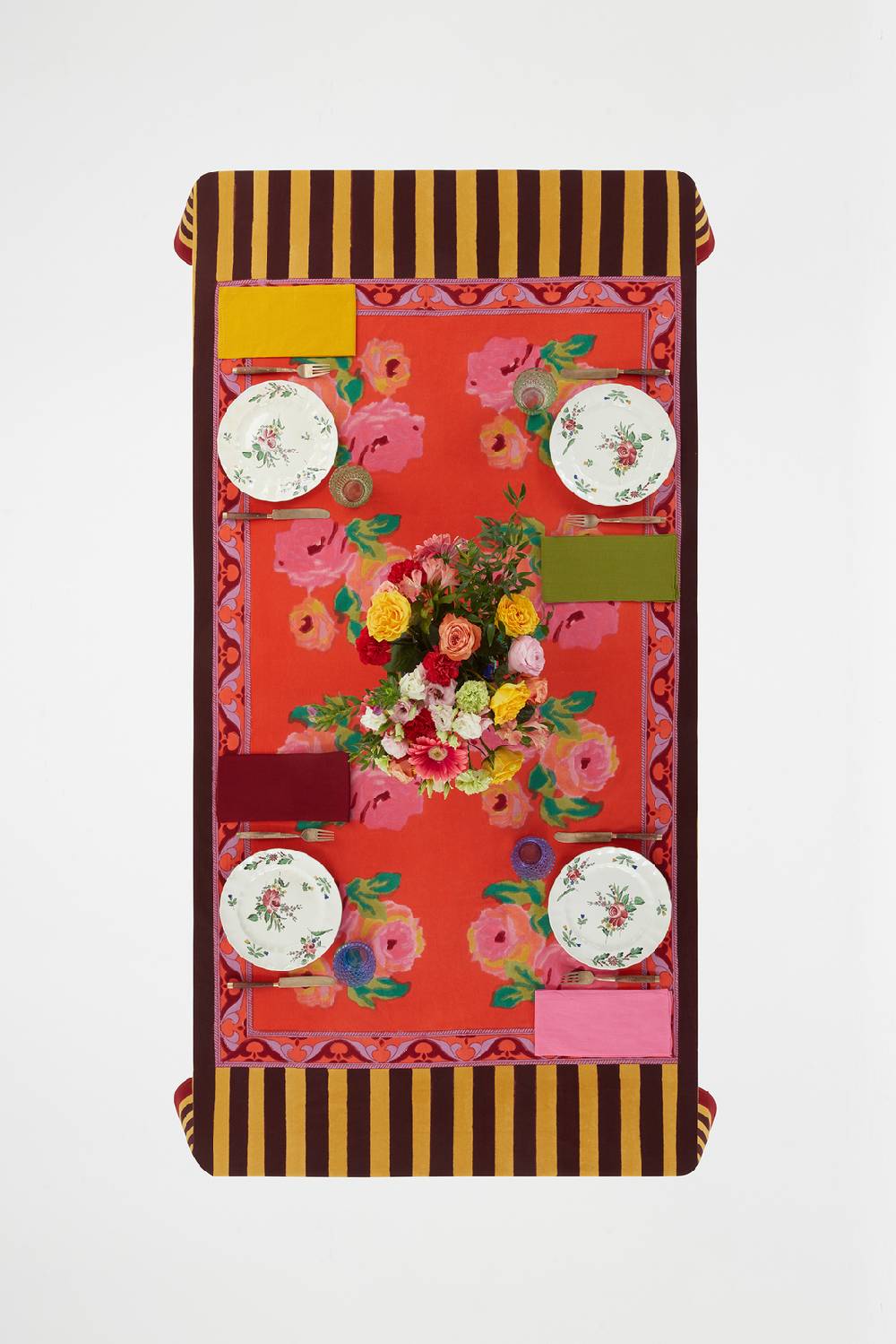 Lisa Corti telo cotone 220x270cm nizam red Ultimi tre giorni