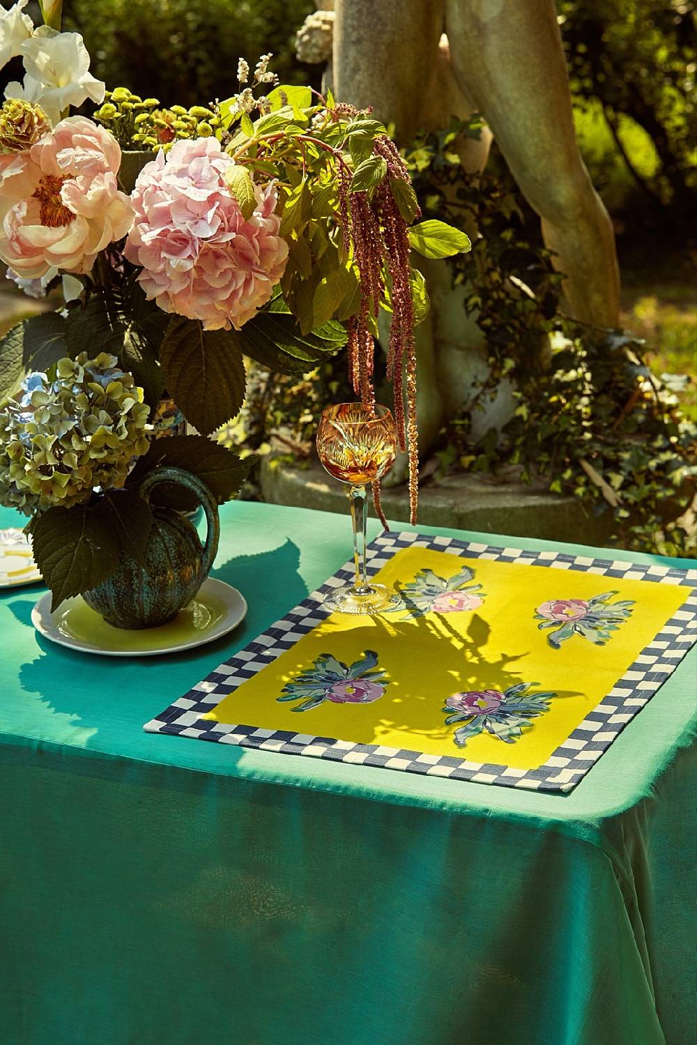 Lisa Corti tovaglietta cotone 35x48cm tiles yellow Duty-free