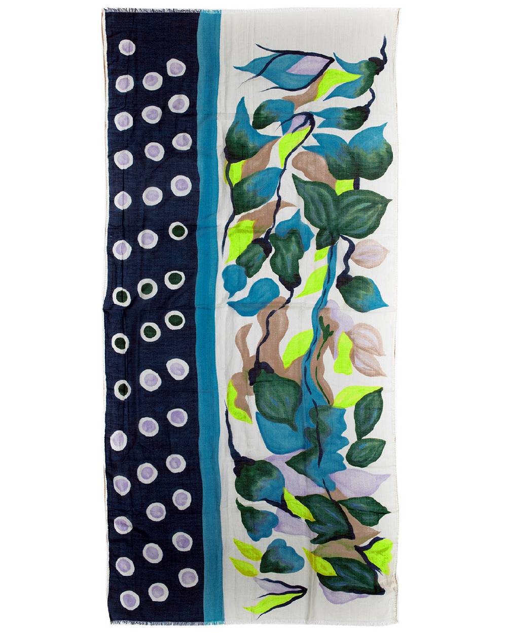 Ordi.to Accessori GINGER BLU - SCIARPA DIPINTO A MANO Fino Al -60%