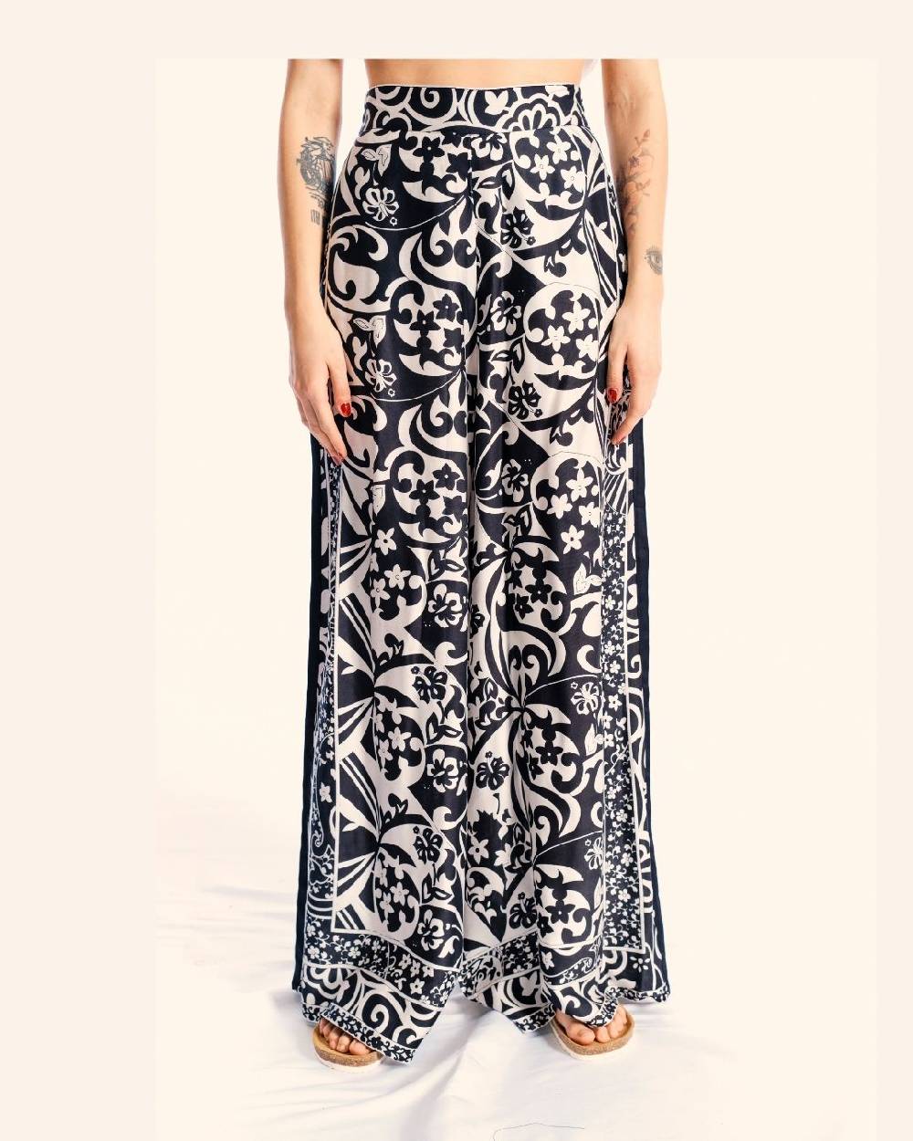 Ordi.to Accessori PANTALONE MATILDE - STAMPA BIANCO/NERA Offerte