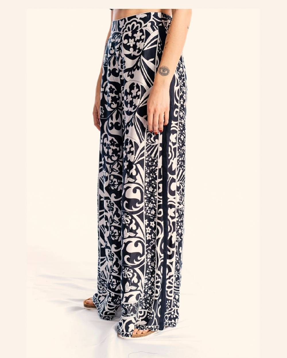 Ordi.to Accessori PANTALONE MATILDE - STAMPA BIANCO/NERA Offerte