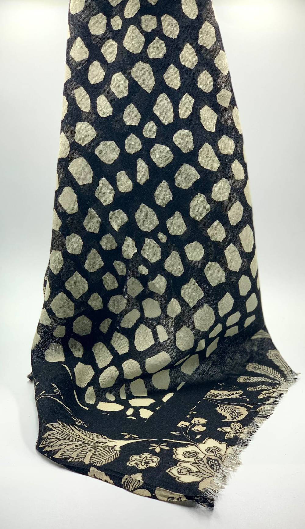 Ordi.to Accessori LEONARDO NERA - Sciarpa in lana Offerta Pasqua