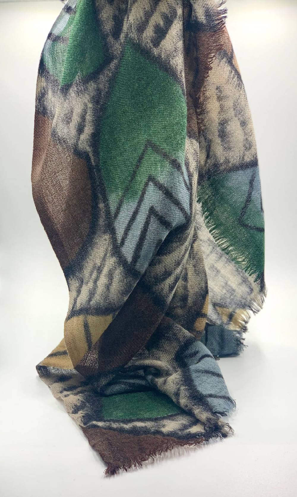Ordi.to Accessori HARING VERDE - Sciarpa in lana Offerta San Valentino