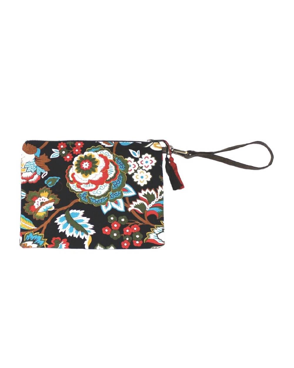 Ordi.to Accessori POCHETTE ORDI.NA - STAMPA CAMELIA NERA Offerta speciale della fabbrica