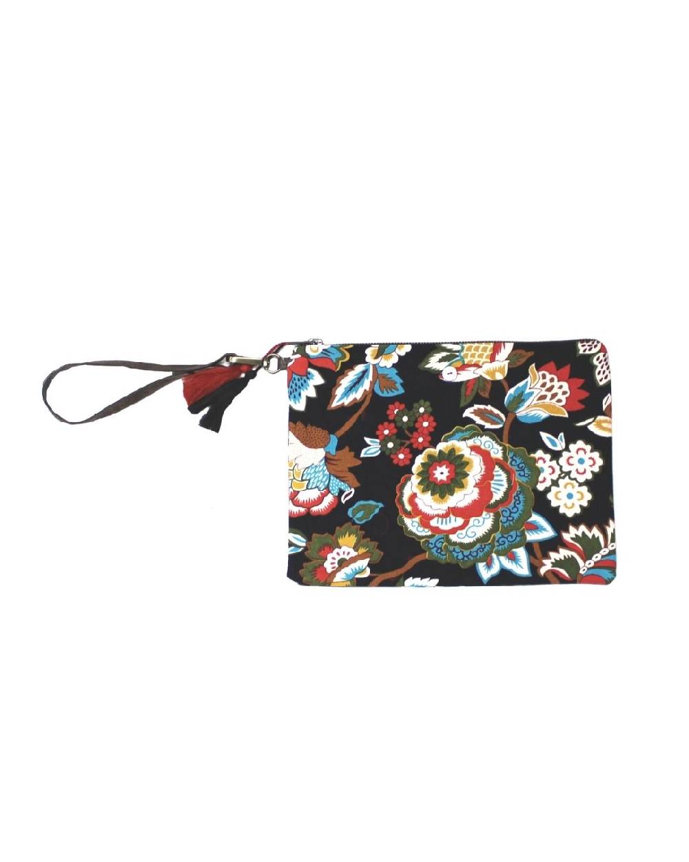 Ordi.to Accessori POCHETTE ORDI.NA - STAMPA CAMELIA NERA Offerta speciale della fabbrica