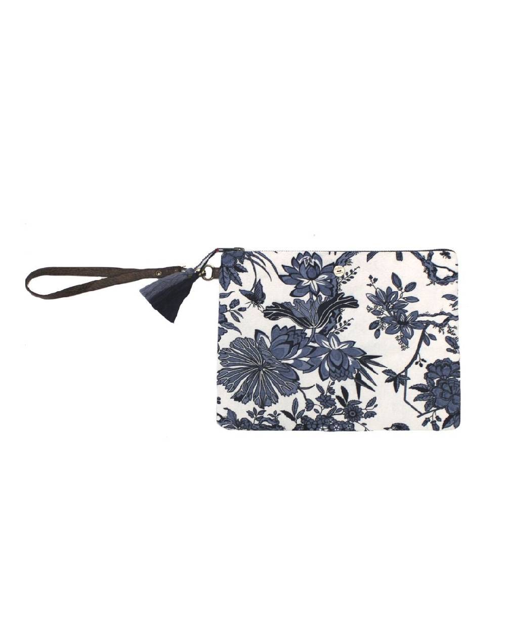 Ordi.to Accessori POCHETTE ORDI.NA - STAMPA GIGLIO BLU Fino al 55% di sconto