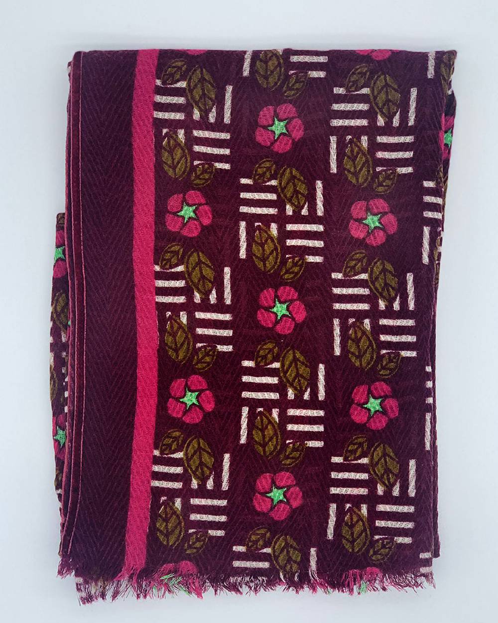 Ordi.to Accessori KIEV BORDEAUX - Sciarpa Unisex in lana Presa