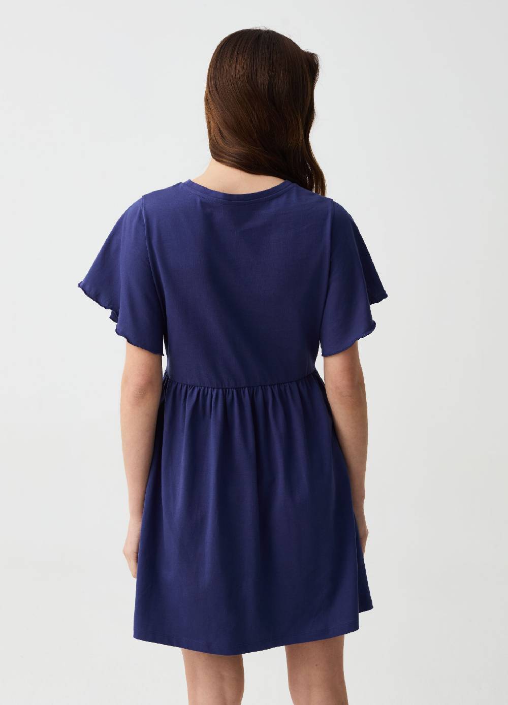 Ovs Vestito Essential corto con maniche a farfalla Sconto
