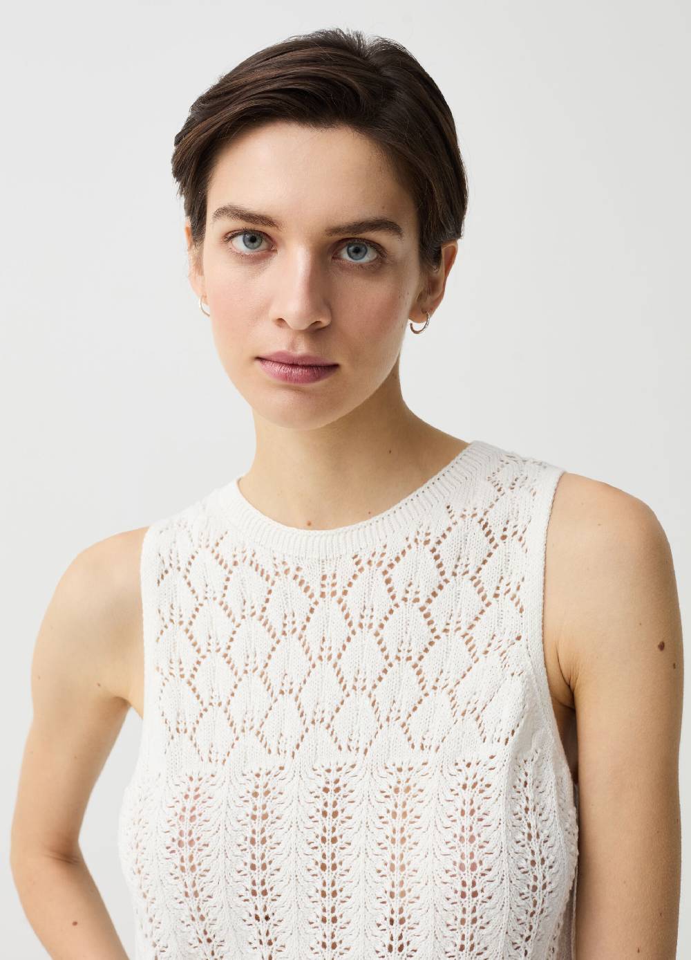 Ovs Tank top crochet yoke con scollo rotondo I Più Venduti