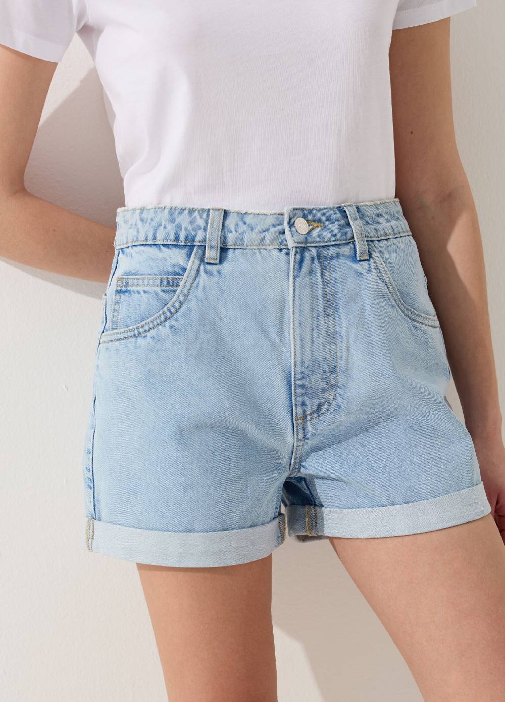 Ovs Shorts mom fit in denim Nuova