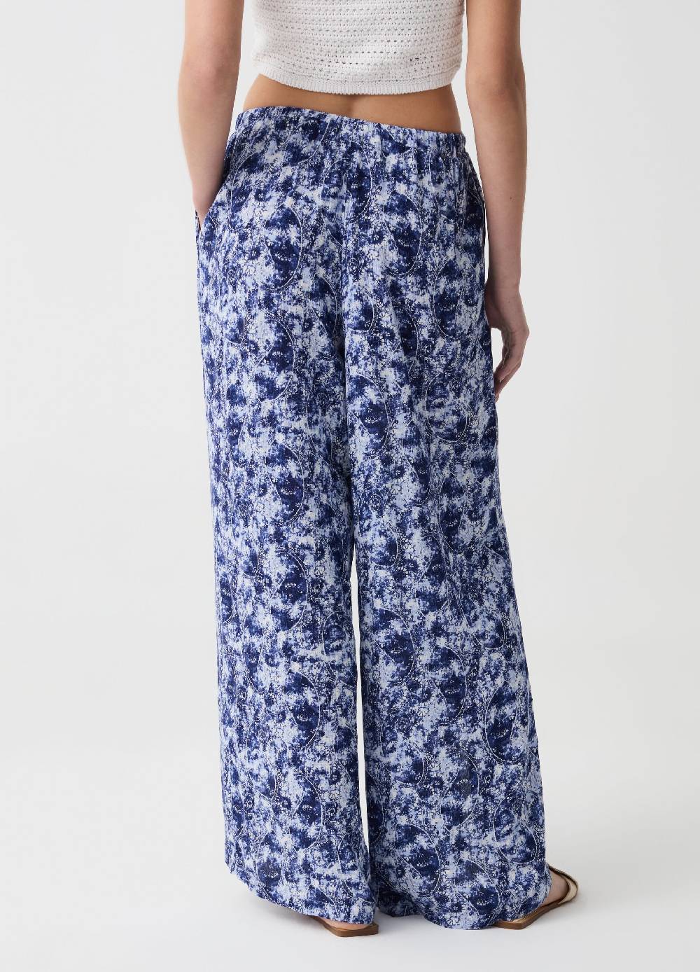Ovs Pantalone palazzo wide leg con spacchi Shopping Online