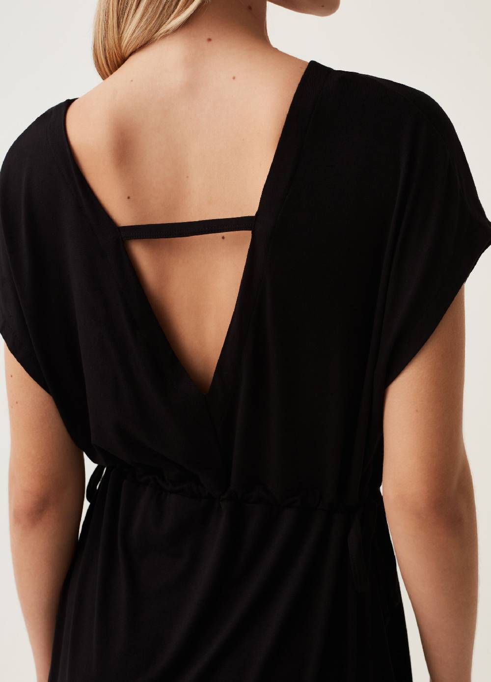 Ovs Abito corto con scollo a V maniche a kimono Outlet