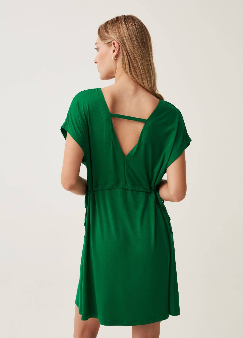 Ovs Abito corto con scollo a V maniche a kimono Saldi Di Fabbrica