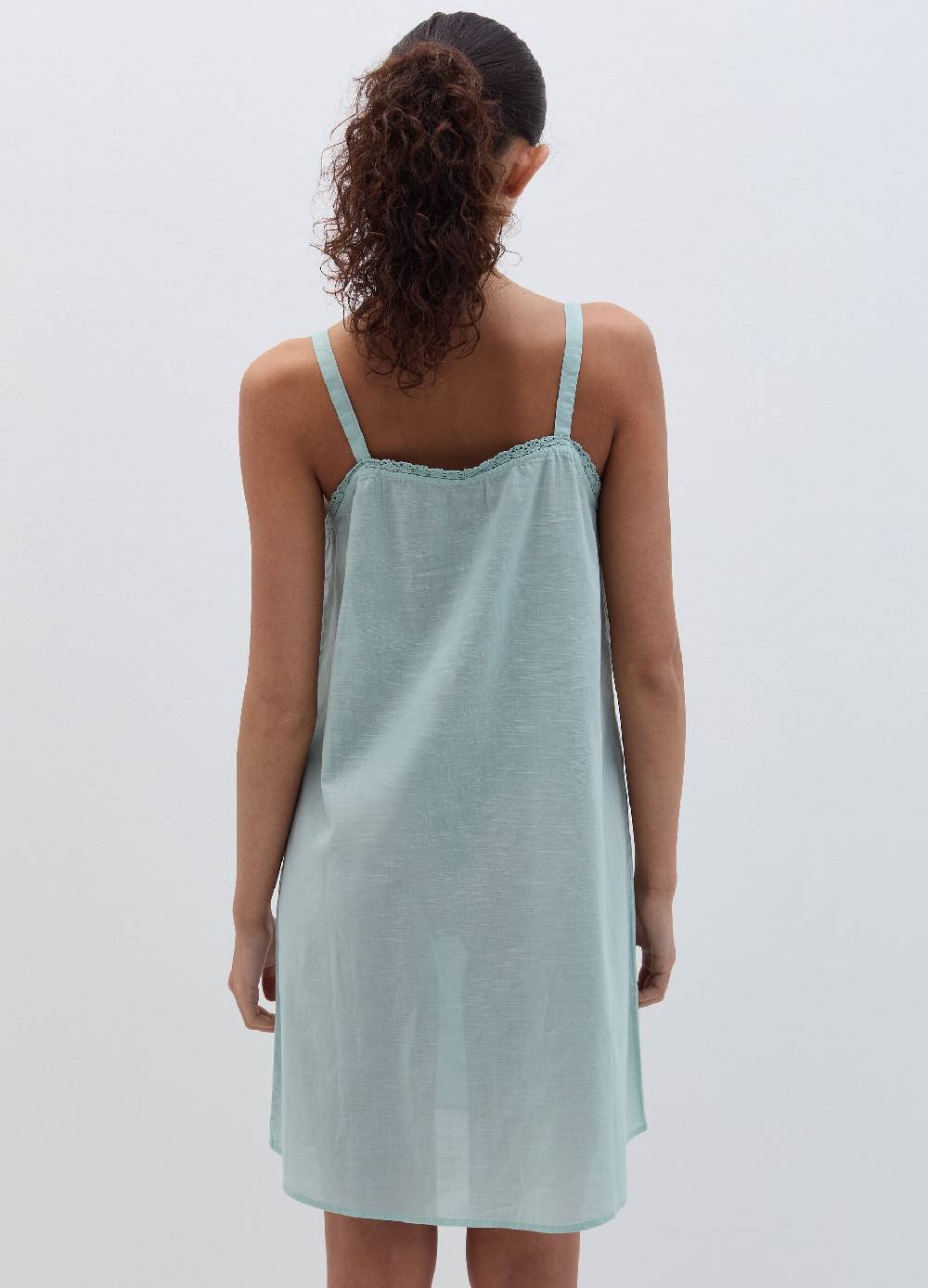 Ovs Camicia da notte in cotone con ricamo Vendite Flash