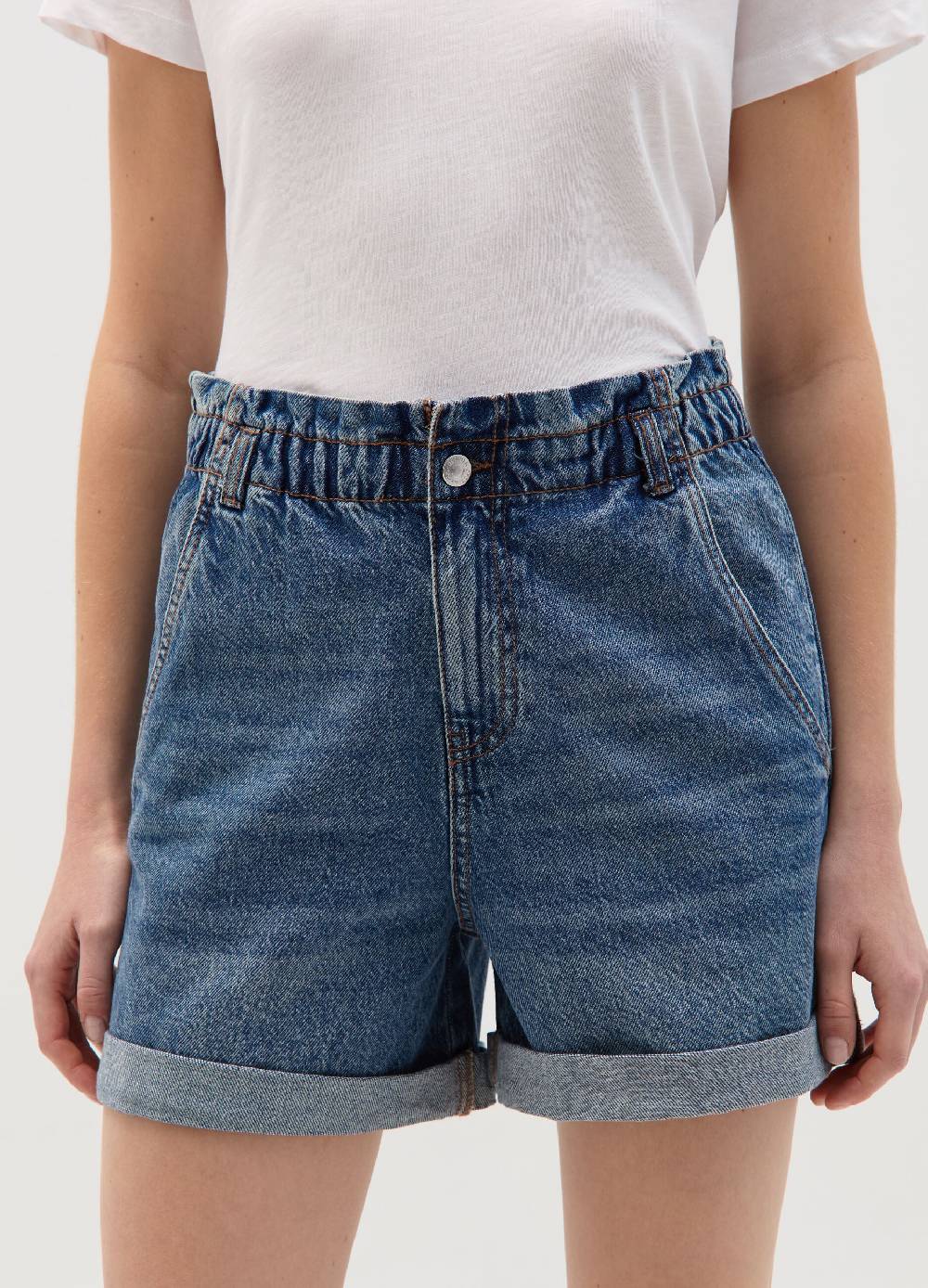 Ovs Shorts paper bag in denim In Saldo