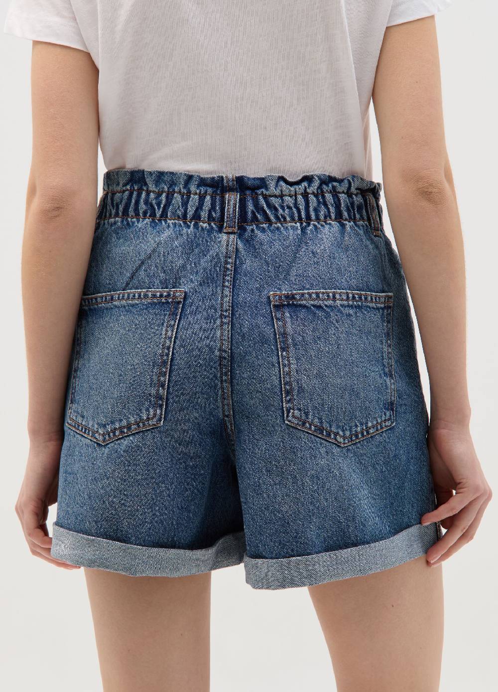 Ovs Shorts paper bag in denim In Saldo