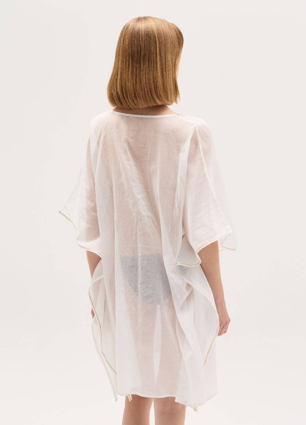 Ovs Poncho copri costume con profili in lurex Italy