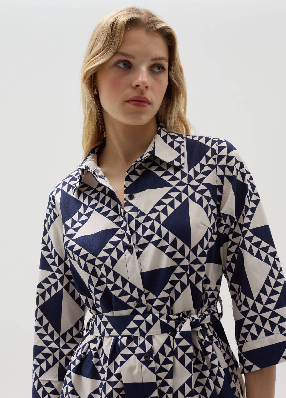 Ovs Vestito chemisier con cintura fantasia Italia