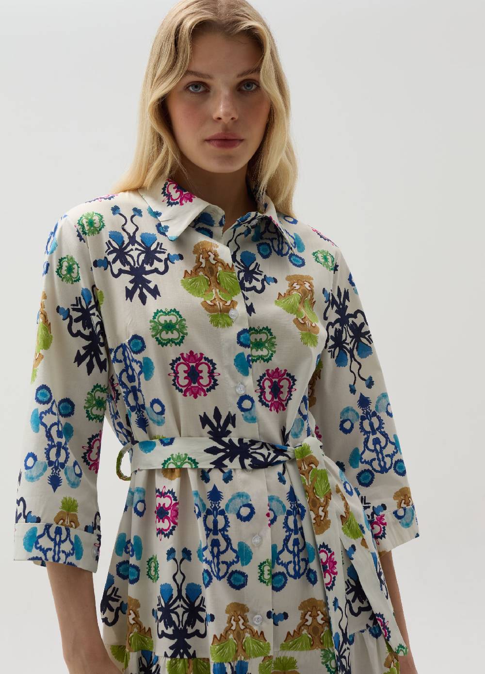 Ovs Vestito lungo chemisier stampa boho 2025