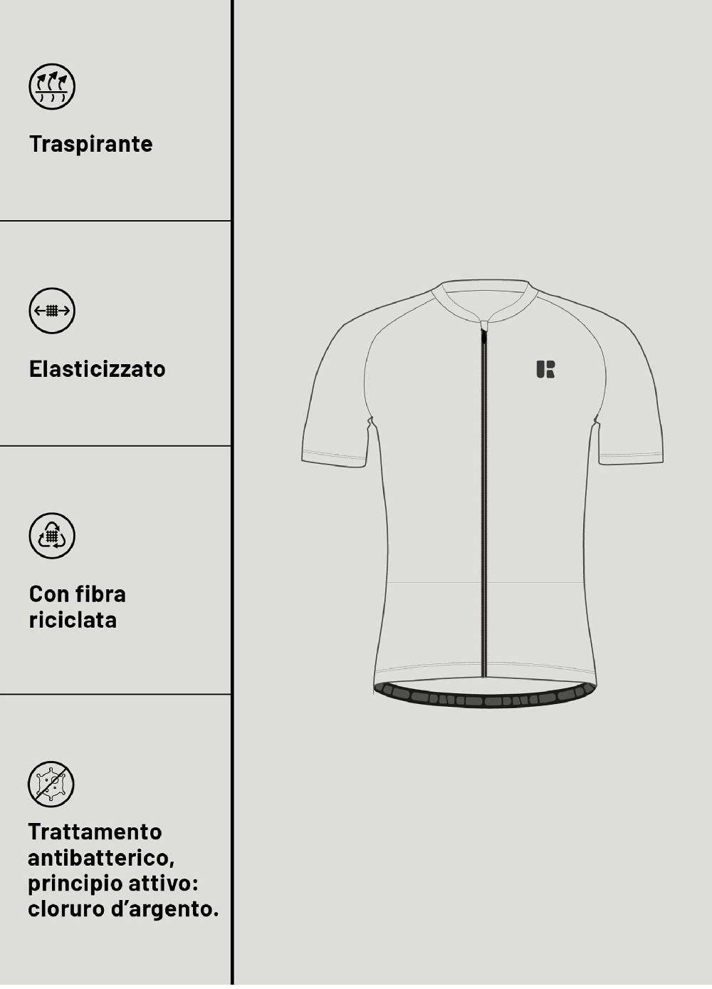 Ovs T-shirt ciclista stampata full-zip Urban Riders Promozione Limitata